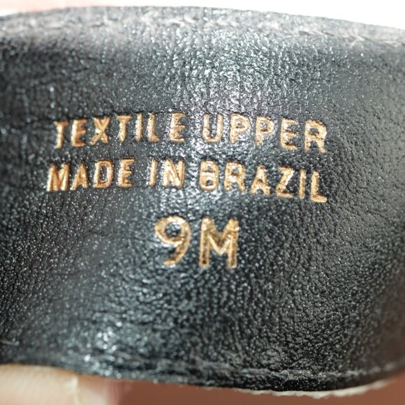 Talbots Womens Sandals Size 9 Black White Crossgrain Ribbon Thong Flip Flops - Picture 10 of 13